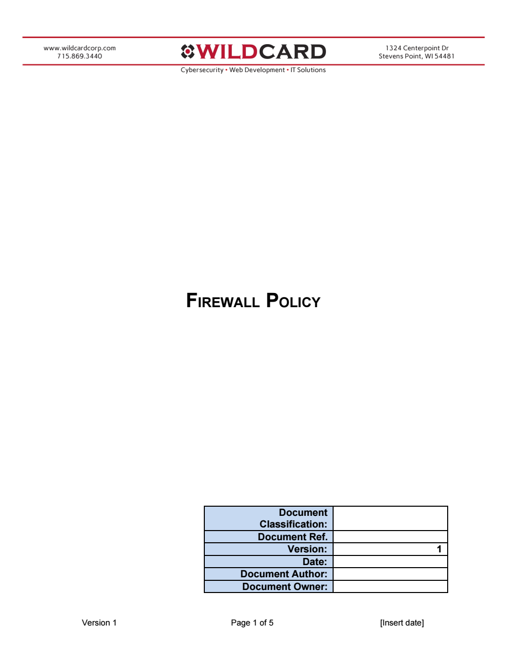 Firewall Policy Template — wildcardcorp.com