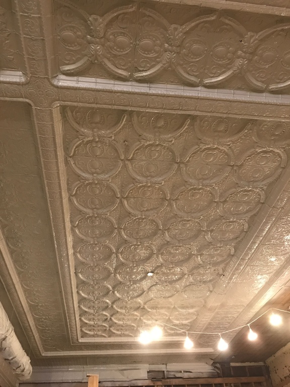 Restored Tin Ceiling