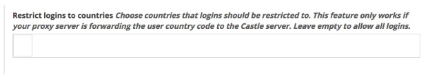 Restrict Country Logins