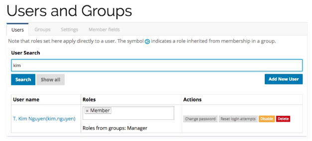 Users and Groups