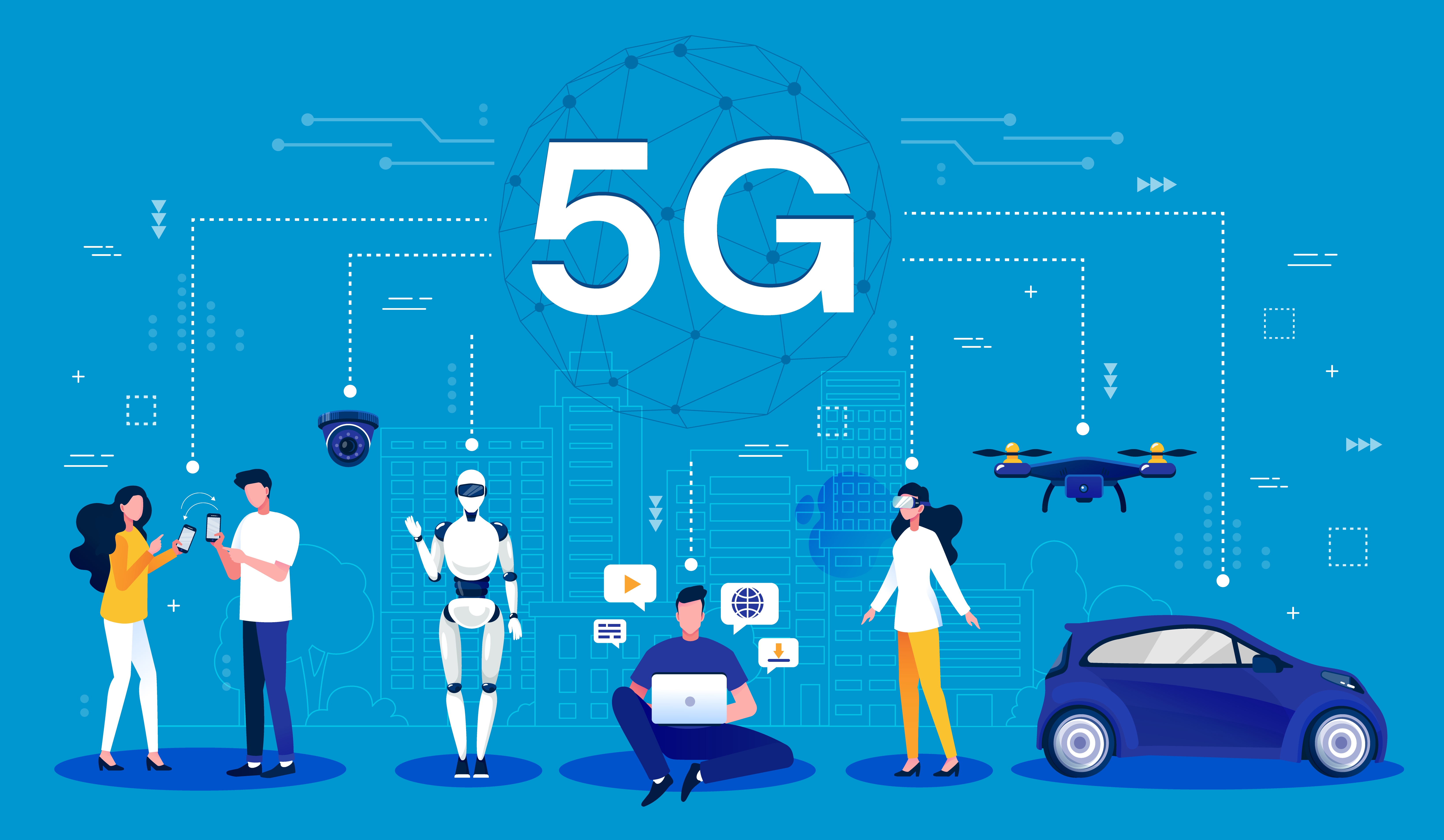 5G Connected World Graphic