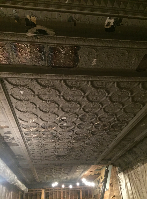 Old Tin Panel Ceiling