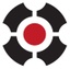 black & red target logo