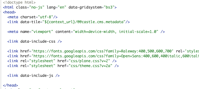 data attributes