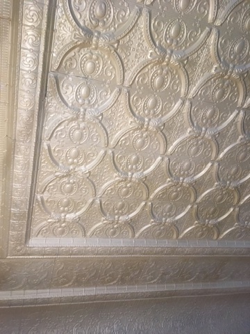 Restored Tin Ceiling