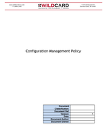 Configuration Management Policy Template